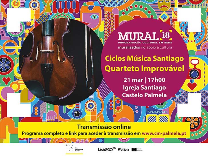 MURAL 18: Ciclo de Música Santiago, com concertos em streaming na Igreja de Santiago